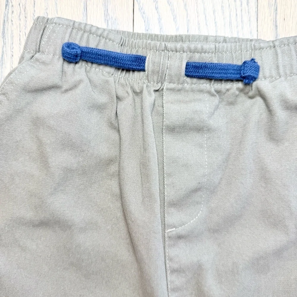 An Original Penguin Boys Khaki Elasticized Waist Jogger Pants with Pockets Sz 7Y